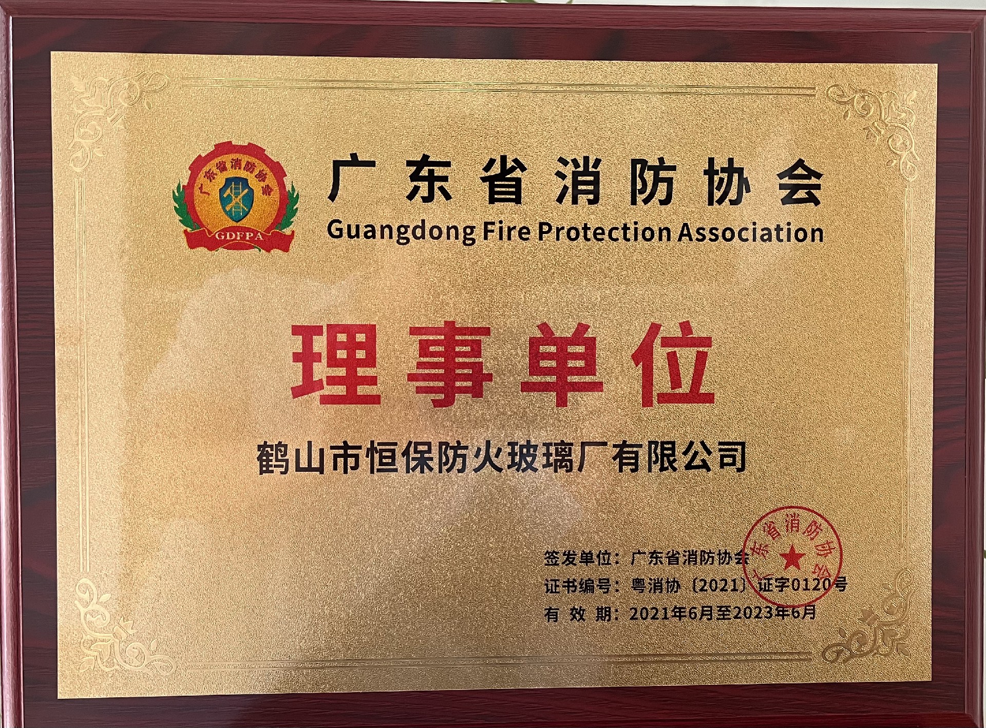 广东消防协会 理事单元